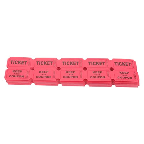 COHEALI 100St Lose Lottery Tickets Eintrittskarten für Veranstaltungen Eintrittskarte für Veranstaltungen Etiketten Eintrittskarten für den Unterricht Kinokarten Flugblatt Lotterie Zubehör von COHEALI