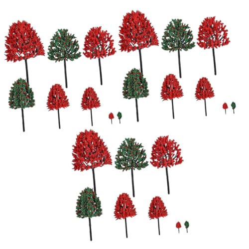 COHEALI 114 STK Modell-sandtisch Modelleisenbahnzubehör Miniaturbäume Baumbaumodell Simulationsanlagenmodell Feengarten Zubehör Modellbahn Landschaft Kleiner Baum Modellmaterial Plastik von COHEALI