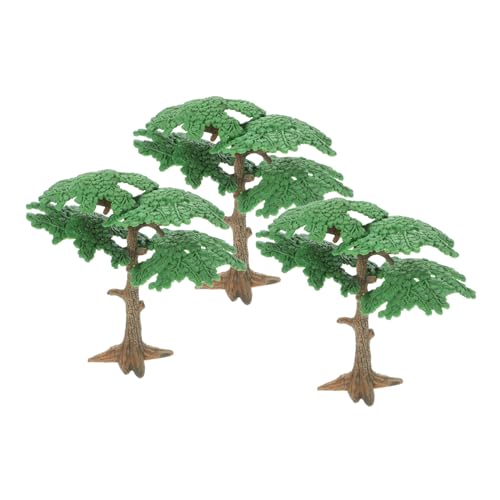 COHEALI 12 STK Miniatur Grüner Modellbaum Zug Landschaft Architektur Bäume Modell Kunstfelsen Modell Bonsai-bäume Bonsai-Baum-Handwerk Landschaftsmodellbaum Flaschenbürste Haushalt Büro von COHEALI