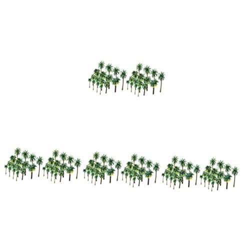 COHEALI 144 STK Künstliche Kokospalme Statische Grasbüschel Modelleisenbahn Bäume Mini-landschaftsbaum Mini-bäume Zum Basteln Gefälschte Bäume Grün Dreidimensional Spielzeug Plastik von COHEALI