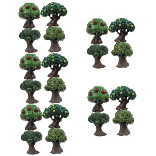 COHEALI 20 STK Simulation Apfelbaum Mini-Baummodell Schreibtischdekoration Ornament Modelle künstlicher Baum Miniaturbäume Obstbaum schmücken Anlage Modellbaum Landschaftsbaum Harz von COHEALI