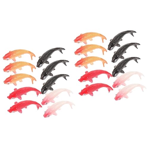COHEALI 20stücke Dollhouse Miniatur Fisch Dekoration Teiliges -Fische Für Puppenhaus Realistische Kunstfische Für Kreative Spielwelten Für Kinderzimmer Ornament Für Aquarien von COHEALI