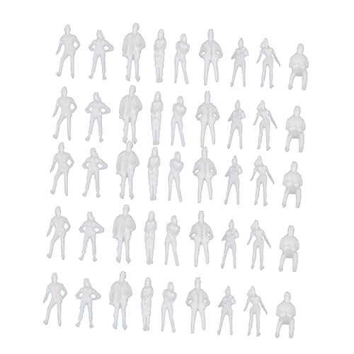 COHEALI 300 STK Puppenmodell Mini-actionfigur Winzige Menschenfiguren Spielzeug Für Draußen Menschenfiguren Aus Kunststoff Menschlich Mini-Figur Plastik Weiß Handbuch Simulationsdiagramm von COHEALI
