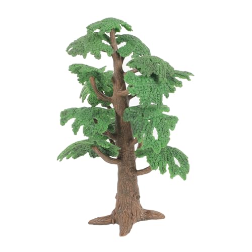 COHEALI 4 Stück Mini-Architekturbaum Eisenbahn Baum Artificial Tree bürodeko Statue Spielzeuge Modellbaum für den Garten grüner Landschaftsahorn Kiefer Pflanze Zylinder Skulptur Kind von COHEALI