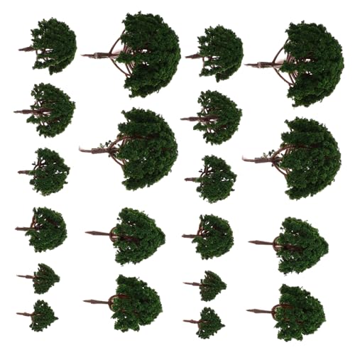 COHEALI 40 STK Dekoration gelber Anzug Baumfiguren modellbäume Modelle Anlage Modelllandschaftsbaum Landschaft Landschaft Zug Modell bäume Ahorn Modell liefert Baubedarf Modellbaum Pflanze von COHEALI