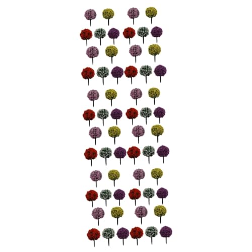 COHEALI 72 STK Mini-baumfiguren Pflanzen Maßstabsgetreue Modellbäume Formgehölze Im Freien Künstlicher Miniaturbaum Türdekoration Miniatur-weihnachtsdekorationen Ornament Draussen Zubehör von COHEALI