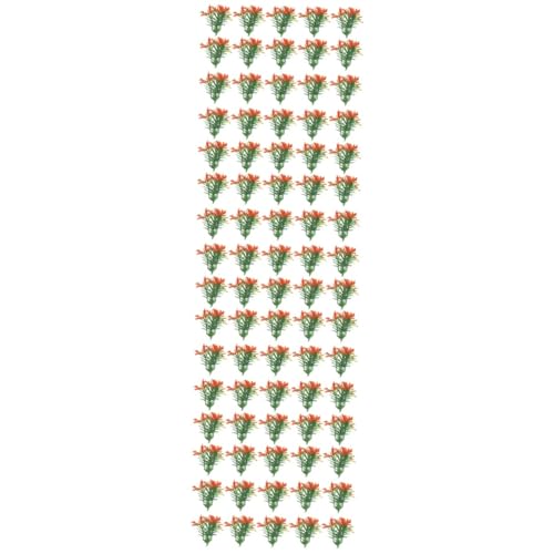COHEALI 80 STK Mini-Kunstblumen und -Pflanzen Künstliche Pflanze Kunstpflanze Wohnkultur Blumenarrangementkästen Puppenhaus-Dekor Miniaturpflanze Anlage Modell Ornamente schmücken Plastik von COHEALI