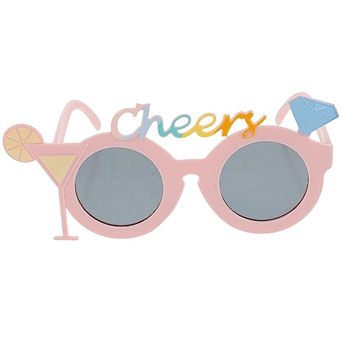 COHEALI Hawaiianische Brille Tropische Kostümrequisiten Neuartige Strandbrille Brillen Mit Hawaii-motiven Luau Partybrillen Verrückte Sonnenbrille Ankleiden Plastik Bilden Fräulein Modisch von COHEALI