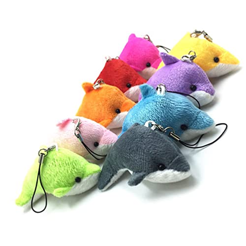 COHEALI Mini-Plüsch-Delfin – Kleine Plüsch-Delfin-Anhänger Mini-Stofftier Delfin Plüschtiere Schlüsselanhänger Deko Taschenfüller (Zufällige Farbe), Einheitsgröße, F06AUYPU7G09N22A16ABF2 von COHEALI