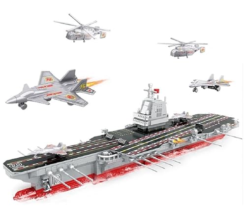 COIL Modellbausatz, Flugzeugträger, Bausteine, Schiff, Massive Blöcke, Spielbauklötze, Bauklötze, Baukasten, Zubehör, ab 6 Jahren, 838 St. COIL Modellbausatz, Flugzeugträger, Bausteine, Schiff, Massive Blöcke, Spielbauklötze, Bauklötze, Baukasten, Zubehör, ab 6 Jahren, 838 St. von COIL