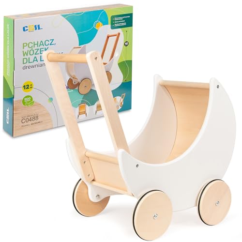 COIL Puppenwagen Lauflernwagen, Lauflernhilfe, aus Holz, Gummiräder, Kinderspielzeug COIL Puppenwagen Lauflernwagen, Lauflernhilfe, aus Holz, Gummiräder, Kinderspielzeug von COIL