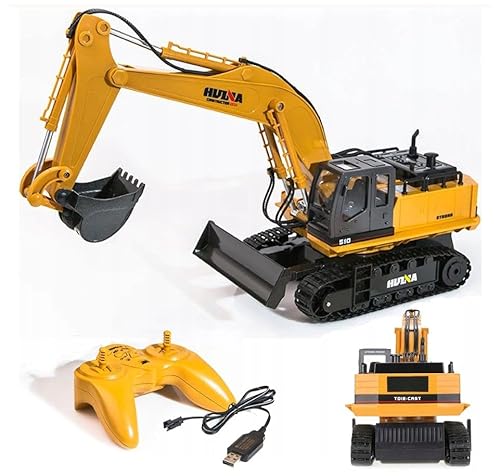 COIL RC-Bagger, Raupenbagger, Bulldozer, Ferngesteuerter Bagger Spielzeug, Model: 1510, 1:16, LED, 11 Steuerkanäle, Frequenz: 2,4 GHz, Gelb COIL RC-Bagger, Raupenbagger, Bulldozer, Ferngesteuerter Bagger Spielzeug, Model: 1510, 1:16, LED, 11 Steuerkanäle, Frequenz: 2,4 GHz, Gelb von COIL