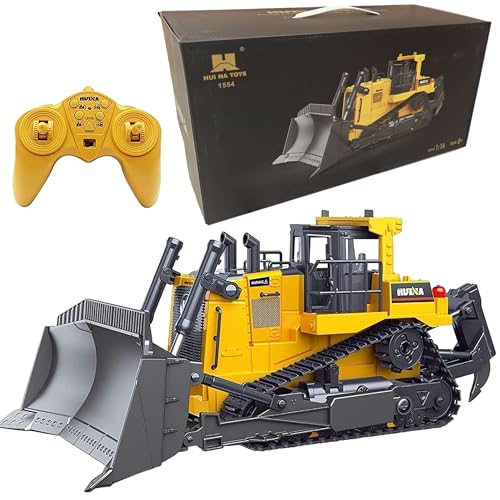 COIL RC Bagger Metall Ferngesteuert RC-Bulldozer für Kinder, Ferngesteuerter Bagger ab 8 Jahre– Robustes Baufahrzeug mit Hydraulik-Simulation, 11 Kanäle, LED-Licht & Sound, Fernsteuerung, Gelb COIL RC Bagger Metall Ferngesteuert RC-Bulldozer für Kinder, Ferngesteuerter Bagger ab 8 Jahre– Robustes Baufahrzeug mit Hydraulik-Simulation, 11 Kanäle, LED-Licht & Sound, Fernsteuerung, Gelb von COIL