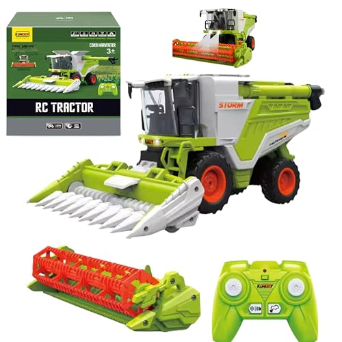 COIL RC Traktor Mähdrescher - Ferngesteuerter Traktor ab 3 Jahre, 6-Kanal Funk-Traktor mit Licht und Ton, Pädagogisches Lernspielzeug, Robuster ABS-Kunststoff, 1:24 - Ideal für Kinder ab 3 Jahren COIL RC Traktor Mähdrescher - Ferngesteuerter Traktor ab 3 Jahre, 6-Kanal Funk-Traktor mit Licht und Ton, Pädagogisches Lernspielzeug, Robuster ABS-Kunststoff, 1:24 - Ideal für Kinder ab 3 Jahren von COIL
