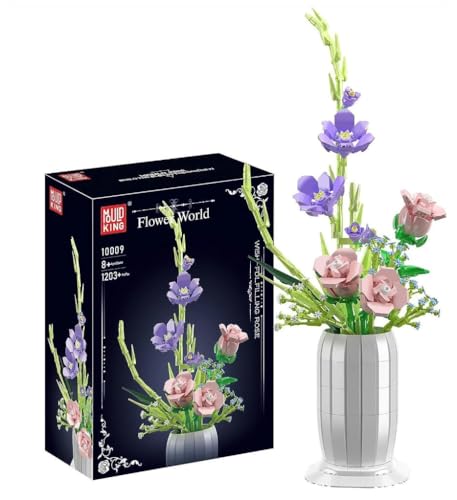 COIL Spielbauklötze, Blumen aus Blöcken, Bausteinset, Bauklötze, Baukasten, Botanische Sammlung, Wohndekor, Modell: 10009, für Kinder ab 8 Jahren, 1203 St. COIL Spielbauklötze, Blumen aus Blöcken, Bausteinset, Bauklötze, Baukasten, Botanische Sammlung, Wohndekor, Modell: 10009, für Kinder ab 8 Jahren, 1203 St. von COIL