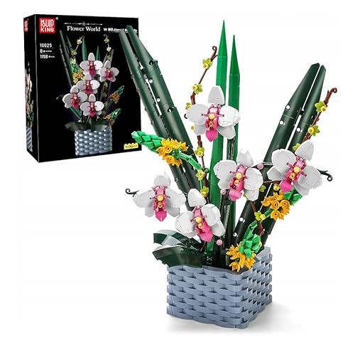 COIL Spielbauklötze, Blumen aus Blöcken, Orchidee, Bausteinset, Bauklötze, Baukasten, Model: 10025, Botanische Sammlung, Wohndekor, 1158 St. COIL Spielbauklötze, Blumen aus Blöcken, Orchidee, Bausteinset, Bauklötze, Baukasten, Model: 10025, Botanische Sammlung, Wohndekor, 1158 St. von COIL
