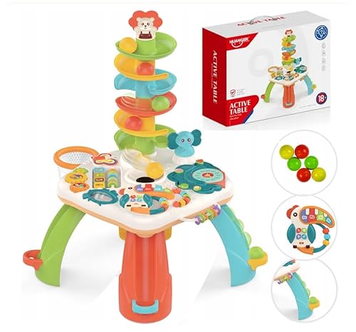 COIL Spieltisch Baby, Lerntisch, Baby-Aktivitätstisch-Spielzeug, Spieltisch Kinder Interaktive Kugelbahn, Kugelrutsche, Lernspielzeug, Lerntisch, Spieltisch ab 1 Jahr COIL Spieltisch Baby, Lerntisch, Baby-Aktivitätstisch-Spielzeug, Spieltisch Kinder Interaktive Kugelbahn, Kugelrutsche, Lernspielzeug, Lerntisch, Spieltisch ab 1 Jahr von COIL