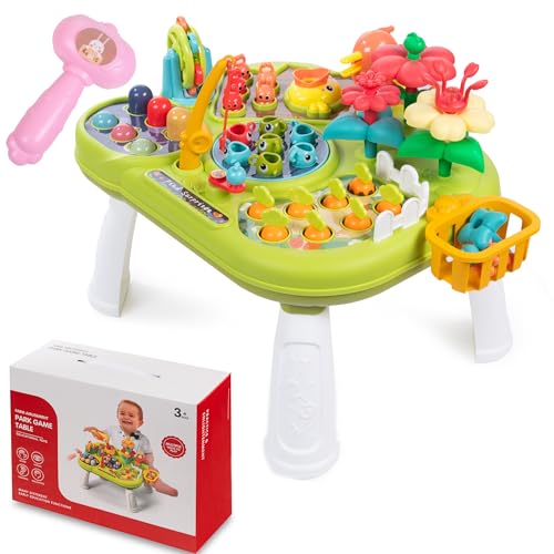 COIL Spieltisch für Kinder ab 18 Monaten Baby Spieltisch ab 1 Jahr - Multifunktionaler & Interaktiver Sinnestisch mit Soundeffekten, Aktivitätstisch Spielzeug Activity Tisch, Motoriktisch COIL Spieltisch für Kinder ab 18 Monaten Baby Spieltisch ab 1 Jahr - Multifunktionaler & Interaktiver Sinnestisch mit Soundeffekten, Aktivitätstisch Spielzeug Activity Tisch, Motoriktisch von COIL
