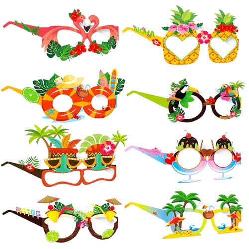8 Stück Geburtstag Party Brille Dekoration,Lustige Papier Geburtstag Brille Deko, Geburtstags Photo Booth Requisiten Zubehör,Hawaiianisches Thema Geburtstags Party Dekorationen für Frauen Männer 8 Stück Geburtstag Party Brille Dekoration,Lustige Papier Geburtstag Brille Deko, Geburtstags Photo Booth Requisiten Zubehör,Hawaiianisches Thema Geburtstags Party Dekorationen für Frauen Männer von COLANANA