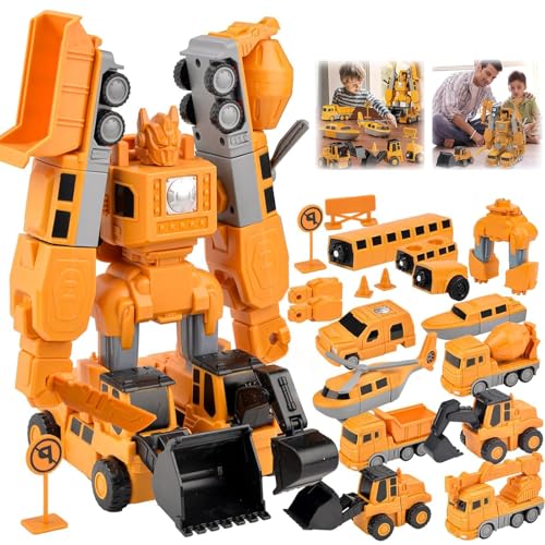 COLEESON Magnetische Transformers Spielzeug für Kinder, Magnetischer Verformung Roboter, Magnetische Bauwelt Fahrzeuge, Kreativitätspuzzle Bausteine Spielzeug für Jungen im Alter von 3-9 (B) von COLEESON
