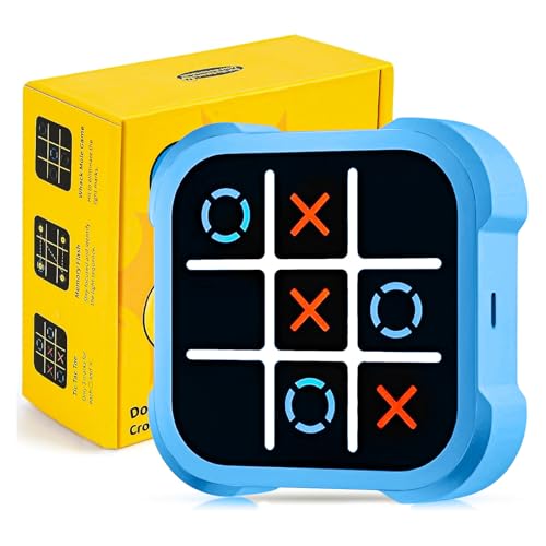 Tic Tac Toe Elektronisch, 3-In-1-Handkonsolen, Tik Tak Toe Elektronisch, Tragbare Reisespiele für Autofahrten, Brettspiele für Kinder und Erwachsene, Geburtstagsgeschenke für Kinder 3-10 Jahre (C) von COLEESON