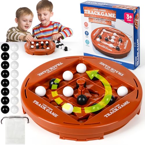 Track Logic Board, 4 Vier Gewinnt Logic Road Brettspiel, Logik-Schachbahn-Brettspiel, Vier-in-Einer-Reihe-Spiel, 2-Spieler-Strategie Spiel Themed ab 3+Jahren (A) von COLEESON