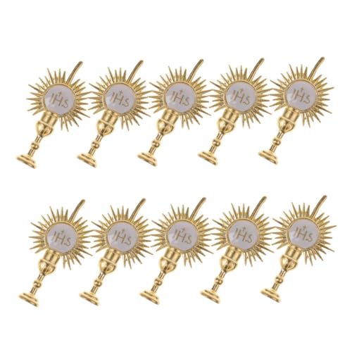 10 Stück Tortenaufsätze Gold Christliche für Babyparty Hochzeiten Wiederverwendbare Cupcake Picks mit Religiösen Motiven Einfache Handhabung für Jede Feier 10 Stück Tortenaufsätze Gold Christliche für Babyparty Hochzeiten Wiederverwendbare Cupcake Picks mit Religiösen Motiven Einfache Handhabung für Jede Feier von COLLBATH