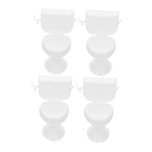 4 Stück Toiletten Cake Topper Süße Mini Dekoration für Kuchen Puppenhaus Badezimmer und Kreative Spiel Szenen Wiederverwendbar Robuste Materialien Vielseitig Anpassbar von COLLBATH