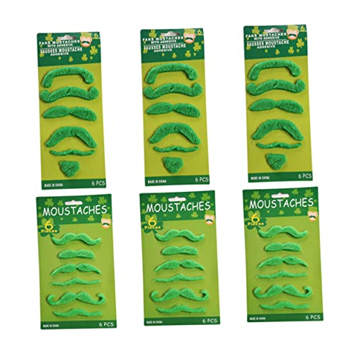 COLLBATH 36-teiliges Set Mit Künstlichen Bärten. Party-Requisiten Zum Patricks Day Lustiger Kleber Für Cosplay-fotosessions von COLLBATH