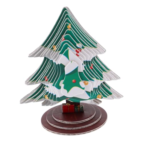 COLLBATH 1 Satz 3D Papierpuzzle Bausatz Zum Selbermachen Weihnachtsbaum Modellbau Dekoration Für Wohnzimmer Schlafzimmer Büro von COLLBATH