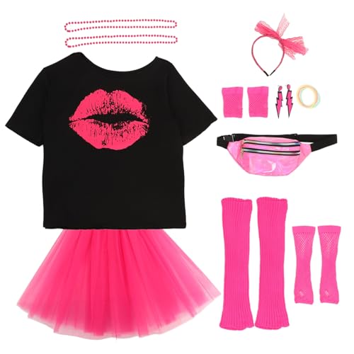 COLLBATH 1 Satz Abschlussballanzug Spitze Partyoutfit der 80er Kostümzubehör der 80er Jahre Datum Dame Frauen 80er kostüme neuartiges Armband Retro-Partykostüm Garn Rosy COLLBATH 1 Satz Abschlussballanzug Spitze Partyoutfit der 80er Kostümzubehör der 80er Jahre Datum Dame Frauen 80er kostüme neuartiges Armband Retro-Partykostüm Garn Rosy von COLLBATH