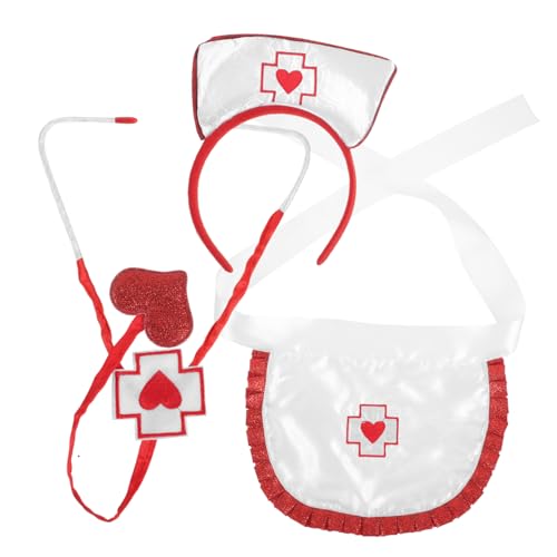 COLLBATH 1 Satz Krankenschwesterkostüm Zubehör Stirnband Stethoskop Für Cosplay Halloween Party COLLBATH 1 Satz Krankenschwesterkostüm Zubehör Stirnband Stethoskop Für Cosplay Halloween Party von COLLBATH