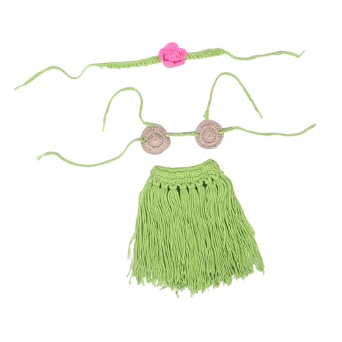 COLLBATH 1 Satz Niedliches Outfit mit Simulierter Strohkilt Oberteil und Haarband Luau Kostüm für Fotoshootings und Besondere Anlässe COLLBATH 1 Satz Niedliches Outfit mit Simulierter Strohkilt Oberteil und Haarband Luau Kostüm für Fotoshootings und Besondere Anlässe von COLLBATH