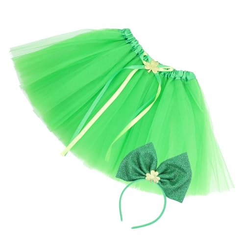 COLLBATH 1 Satz Partykleidung kinderkleider kinderkleidung party outfit festliche bekleidung Kinderkommode tragegurt st patricks dekorationen St. Patricks Partykostüm Gittergewebe Green von COLLBATH