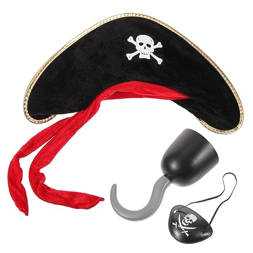 COLLBATH 1 Satz Piraten -Augenbrauenhut Schatz Halloween -Kostüm Piratenkostüm-Partygeschenk Halloween-Piratenzubehör Bausatz Halloween-Piraten-Cosplay-Set Herrenpiratenkostüm Plastik COLLBATH 1 Satz Piraten -Augenbrauenhut Schatz Halloween -Kostüm Piratenkostüm-Partygeschenk Halloween-Piratenzubehör Bausatz Halloween-Piraten-Cosplay-Set Herrenpiratenkostüm Plastik von COLLBATH