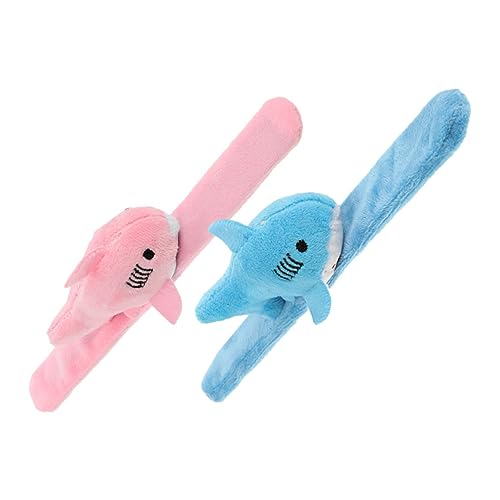 COLLBATH 1 Satz Plüschring Handgelenk Schlagbänder Für Stofftier Hai Leine Meerschweinchen Tier Plüschtier Schlagbänder Hai Armband Armbänder Partygeschenke Pp Baumwolle 2 Stück von COLLBATH