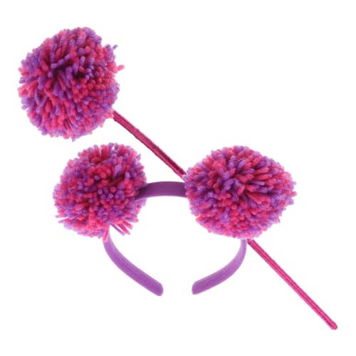 COLLBATH 1 Satz Pom Pom Haarreif mit Feenstab für Kreatives Kostümzubehör für Geburtstagsfeiern Cosplay Halloween und Bühnenaufführungen Teiliges Set Haarreif Feenstab von COLLBATH