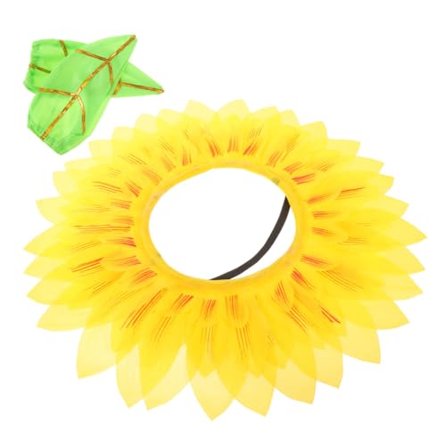 COLLBATH 1 Satz Sonnenblumenkopfbedeckung erste Wenn Zubehör für Kostüm Kind Sonnenblumenhaube Sonnenblumenhut Blumenkopfschmuck Sonnenblumen-Gastgeschenke Seidentuch Yellow COLLBATH 1 Satz Sonnenblumenkopfbedeckung erste Wenn Zubehör für Kostüm Kind Sonnenblumenhaube Sonnenblumenhut Blumenkopfschmuck Sonnenblumen-Gastgeschenke Seidentuch Yellow von COLLBATH