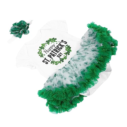COLLBATH Rock Für Den St. Patricks Day Kinder-tutu Alphabet-design Atmungsaktiv Elastisch Für Erinnerungen von COLLBATH
