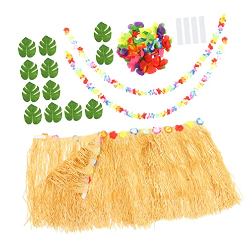 COLLBATH 1 Satz Tischrock aus Stroh Partydekorationen Tropische Dekorationen Gras Strand thematisiert Luau-Party Hawaii tischdecke Hawaii tischrock Party -Requisiten Tischrock für Hawaii pp von COLLBATH