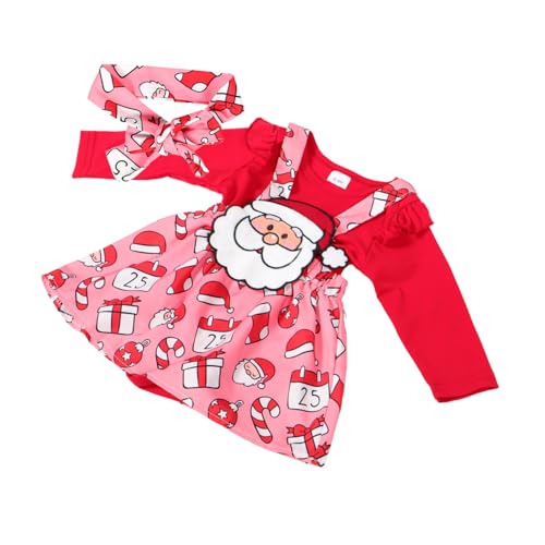 COLLBATH 1 Satz Mädchen Herbst Weihnachtskleidung Neugeborenes Mädchen Kleid 6-9 Monate Kostüm Hosenträgerrock Winter Weihnachtskleidung COLLBATH 1 Satz Mädchen Herbst Weihnachtskleidung Neugeborenes Mädchen Kleid 6-9 Monate Kostüm Hosenträgerrock Winter Weihnachtskleidung von COLLBATH