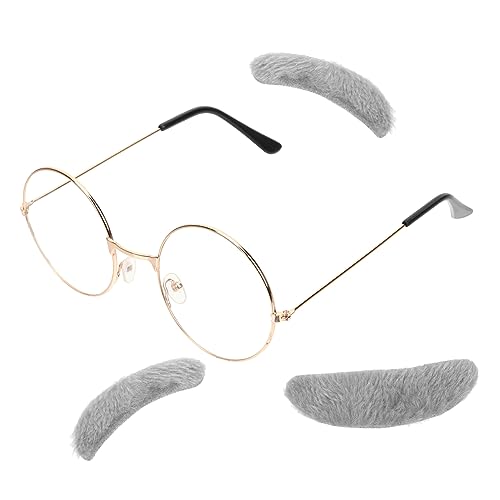 COLLBATH Kostüm Mann Satz Mit Brille Für Alte Männer Falsche Augenbrauen Und Schnurrbart Für Kostümpartys COLLBATH Kostüm Mann Satz Mit Brille Für Alte Männer Falsche Augenbrauen Und Schnurrbart Für Kostümpartys von COLLBATH