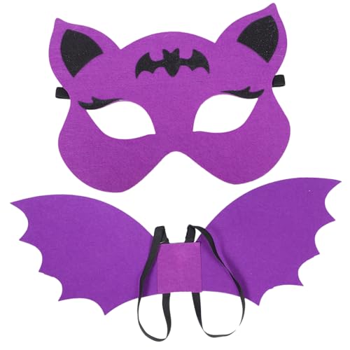 COLLBATH 1 Set Fledermausmaske Tiermaske Halloween Kostüme Maskerade Feenflügel Kinderkostüme Benutzerdefinierte Mausmaske Halloween Maske Bekleidung Cosplay Fledermausmaske Vliesstoff von COLLBATH