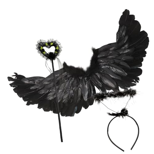 COLLBATH 1 Set Flügel Engelsflügel Kostüm Feenflügel Engel Schmetterlingsflügel Amorflügel Teufelsflügel Mädchen Feenflügel Engelskostüm Flügel Cosplay Engelsflügel Für Party Schwarzer COLLBATH 1 Set Flügel Engelsflügel Kostüm Feenflügel Engel Schmetterlingsflügel Amorflügel Teufelsflügel Mädchen Feenflügel Engelskostüm Flügel Cosplay Engelsflügel Für Party Schwarzer von COLLBATH