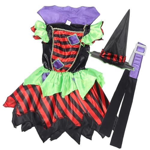 COLLBATH 1 Set Hexenkostüm Für Mädchen Hexenoutfit Prinzessinnenkleid Für Mädchen Hexenrock Individueller Halloween Hexenhut Halloween Hexenkostüm Gothic Kleid Hexenkostüm Aus COLLBATH 1 Set Hexenkostüm Für Mädchen Hexenoutfit Prinzessinnenkleid Für Mädchen Hexenrock Individueller Halloween Hexenhut Halloween Hexenkostüm Gothic Kleid Hexenkostüm Aus von COLLBATH