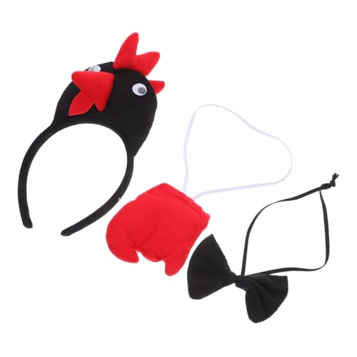 COLLBATH Huhn Kostüm Kinder Hühner-stirnband Ebene Partyzubehör Accessoire Geburtstag Schleife Hahn Küken Krawatte von COLLBATH