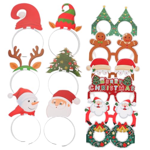 COLLBATH Weihnachts-brillenrahmen Stirnbänder Requisiten Weihnachtsparty-stirnbänder für Festliche Dekorationen von COLLBATH