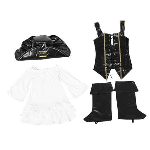 COLLBATH Piratenkostüm-set Für Mädchen Mittelalterliches Gothic-kleid Hut Und Rock Halloween-partykleid Für Kinder COLLBATH Piratenkostüm-set Für Mädchen Mittelalterliches Gothic-kleid Hut Und Rock Halloween-partykleid Für Kinder von COLLBATH