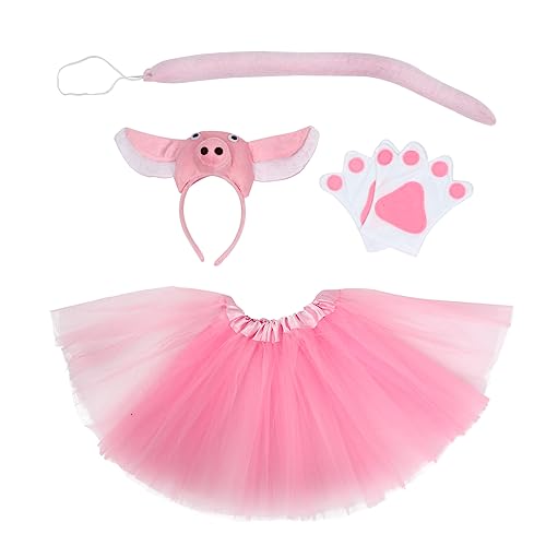COLLBATH 1 Set Schweinchenkostüm Kostüme Schweineohren Outfits Für Mädchen Rock Für Mädchen Halloween Kostüm Kinderparty Kleidung Halloween Zubehör Performance Requisite Cosplay COLLBATH 1 Set Schweinchenkostüm Kostüme Schweineohren Outfits Für Mädchen Rock Für Mädchen Halloween Kostüm Kinderparty Kleidung Halloween Zubehör Performance Requisite Cosplay von COLLBATH