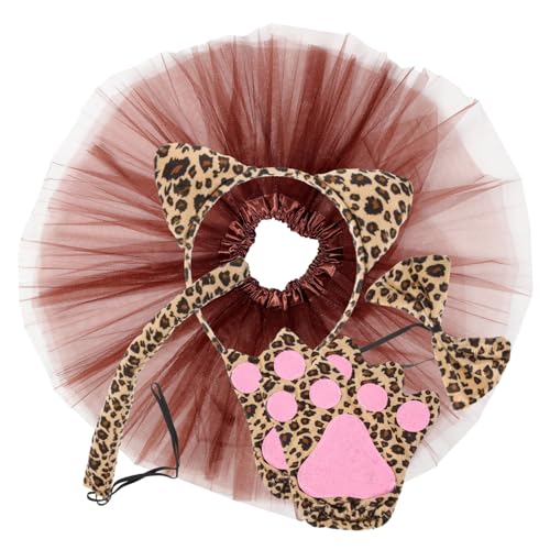 COLLBATH 1 Set Tierfliege Streifenhörnchenohren Pelziges Katzen Cosplay Kostüm Mit Leopardenmuster Leopardenkostüm Tier Cosplay Dalmatiner Kostüm Leopardenschwanz Für COLLBATH 1 Set Tierfliege Streifenhörnchenohren Pelziges Katzen Cosplay Kostüm Mit Leopardenmuster Leopardenkostüm Tier Cosplay Dalmatiner Kostüm Leopardenschwanz Für von COLLBATH